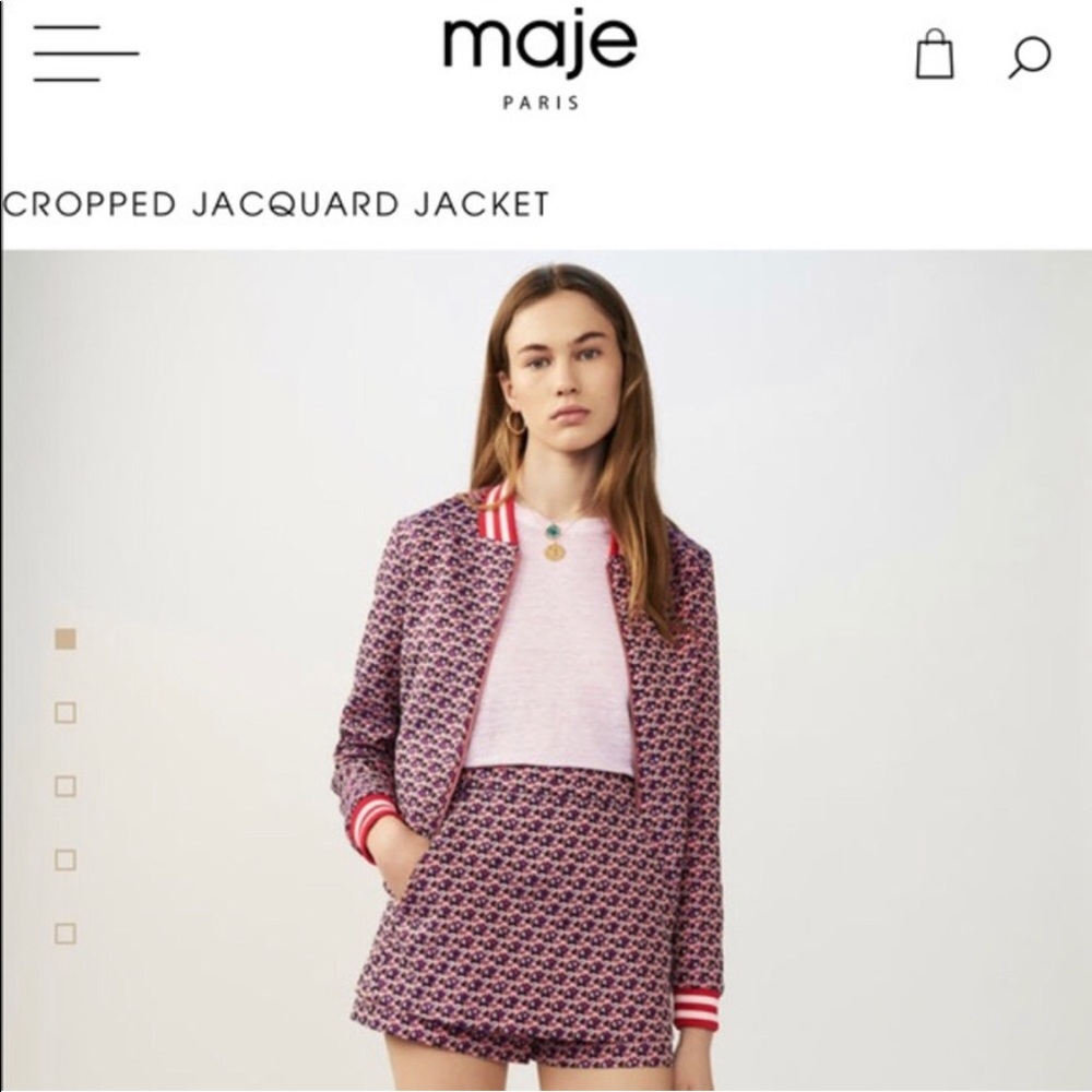 Maje Jacquard skort